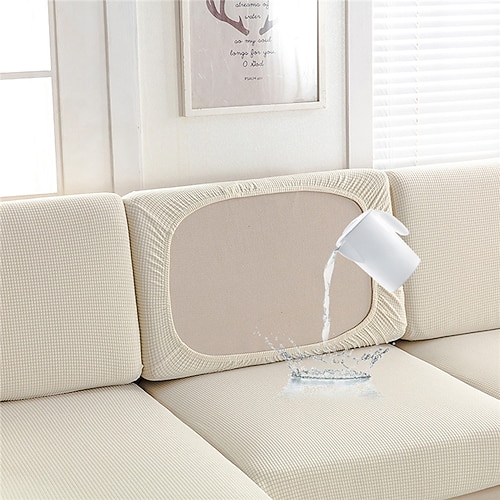 wasserdichte Sofabezüge, Sofa-Sitzkissenbezug für Hunde und Haustiere, Sofabezug für Zweisitzer, burgunderrot, L-Form, 3-Sitzer, Sessel, waschbarer, langlebiger Sofaschutz Image