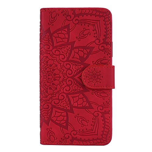 Handy Hülle Handyhüllen Für Samsung Galaxy S25 S24 S23 S22 S21 FE S21 Ultra Plus A14 A54 S20 A32 Brieftaschenhülle Mit Ständer Geldbörse Kartenhalter Blume Blume / Blumenmuster PU-Leder Image