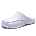 Herren Cloggs Pantoletten Hausschuhe Flip-Flops Fahrende Schuhe Halbschuhe Wanderschuhe Brautkleider schlicht Täglich EVA Atmungsaktiv Halbschuhe Dunkelbraun Schwarz Weiß Frühling Herbst