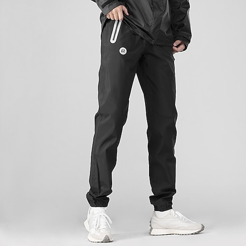 ROCKBROS Herren Fahrradhose Fahhrad Hosen Unterteile Winter Mountainbike MTB Straßenradsport Sport Wasserdicht Winddicht Regenfest Schnelltrocknend Schwarz Bekleidung Fahrradbekleidung