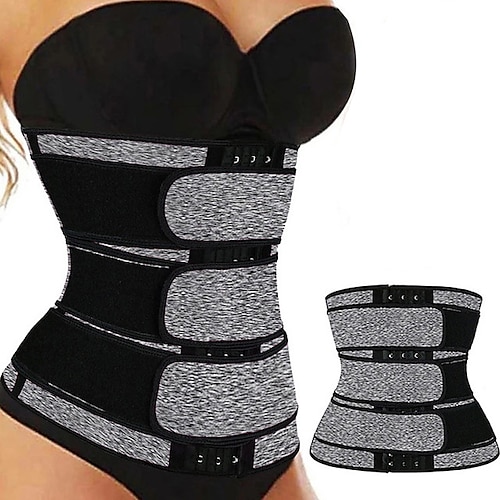 Body Shaper Schweiß Taillentrimmer Saunagürtel Sport Neopren Yoga Fitnessstudio Workout Pilates verstellbar langlebig Gewichtsverlust Bauchfettverbrenner Heißschweiß für Frauen Heimoutfits Image