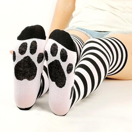 Damen Strümpfe Beinstulpen Stiefelstulpen Party Home Alltag Retro Acrylfasern Cosplay sexy warme Beinformung Casual/Alltag 1 Paar