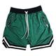 Herren Basketball-Shorts Kurze Sporthose Sport Shorts Sport Basketball Laufen Bequem Kordelzug Elastische Taille Farbblock Knielänge Gymnastik Sportkleidung Schwarz Weiß Mikro-elastisch