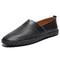 Herren Loafer Slip On Übergrössen Handgefertigte Schuhe Komfort Schuhe Wanderschuhe Klassisch Brautkleider schlicht Outdoor Täglich Leder Atmungsaktiv Halbschuhe Blaue Mulde Schwarze Mulde Weiße