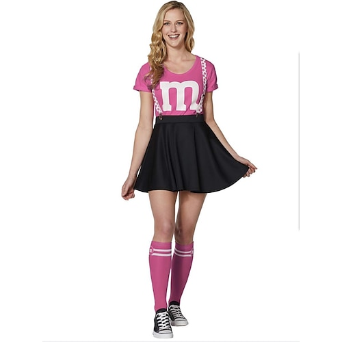 Cheerleader Halloween Cosplay Kostüm Karnevalskostüm Cosplay Sexy Kostüm Erwachsene Damen Karneval Karneval Leistung Party Einfache Halloween-Kostüme Verkleiden