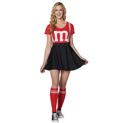 Cheerleader Halloween Cosplay Kostüm Karnevalskostüm Cosplay Sexy Kostüm Erwachsene Damen Karneval Karneval Leistung Party Einfache Halloween-Kostüme Verkleiden