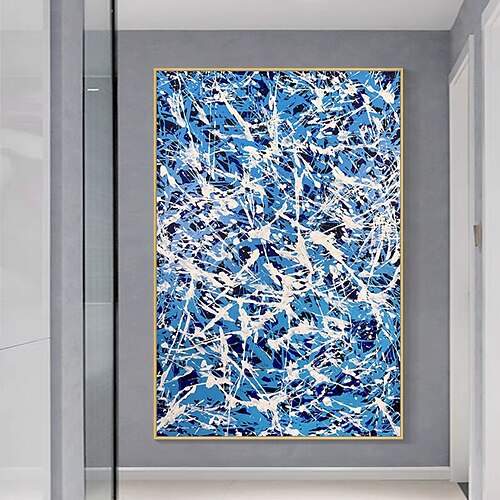 Mintura handgemachte abstrakte Ölgemälde auf Leinwand, Wandkunst, Dekoration, modernes Bild für Heimdekoration, gerolltes, rahmenloses, ungedehntes Gemälde Image