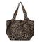 Herren Damen Handtasche Schultertasche PU-Leder Party Einkaufen Rutschfest Großes Fassungsvermögen Langlebig Einfarbig Leopard Dunkelbraun Leopard Weinrot