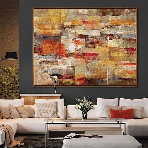 Hang-Ölgemälde Handgemalte Horizontal Abstrakt Pop-Art Modern Ohne Innenrahmen (ohne Rahmen) Image