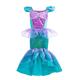 Die kleine Meerjungfrau Kleine Meerjungfrau Meerjungfrau Ariel Aqua Princess Kleid Motto-Party-Kostüm Mädchen Film Cosplay Cosplay Halloween Nur Perücke Rosa Zubehör-Set Lila Zubehör-Set Halloween