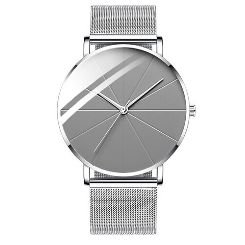 Mode Herren Quarz Uhren Ultra Dünn Lässig Minimalistisch Herren Business Mesh Gürtel Armbanduhr