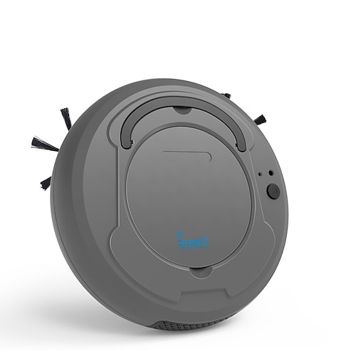 3-in-1-Auto-Kehrroboter, 1800 Pa, starke Saugkraft, intelligenter Bodenreiniger, wiederaufladbarer intelligenter Kehrroboter, Trocken-Nass-Kehrstaubsauger, starker Saugroboter-Reiniger für zu Hause Image