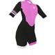 Damen Kurzarm Radtrikot mit Fahrradhosen Triathlonanzug Sommer Polyester Dunkelgrau Miniral Grün Schwarz und Weiß Fahhrad Sportkleidung Atmungsaktiv Rasche Trocknung Schweißableitend Sport / Dehnbar