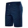 Herren Shorts Kurze Hosen Chino Bermuda Shorts Bermudas Tasche Glatt Komfort Atmungsaktiv Outdoor Täglich Ausgehen Baumwollmischung Modisch Brautkleider schlicht Rote Blau