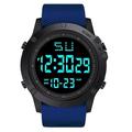 Herren Digitaluhr Multifunktions Militär Outdoor Sportarmbanduhr Leuchtende LED Digitaluhr Großer Ziffernblatt Wasserdicht Gummiband Elektronische Uhr für Schüler