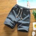 Herren Boardshorts Badeshorts Badehose Schwimmshorts Tasche Kordelzug Elastische Taille Glatt Atmungsaktiv Draussen Kurz Sport Täglich Casual / sportlich Athleisure Weiß Blau Unelastisch