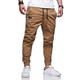 Herren Cargohose Cargohosen Cargohose Jogginghose Jogger Hose Hosen Freizeithose Kordelzug Elastische Taille Elastischer Ärmelbund Glatt Sports Outdoor Laufen Baumwolle Baumwollmischung Strassenmode