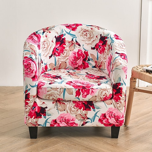 Schonbezug für Clubsessel, Schonbezug für Fasssessel, Stretch-Sesselbezüge, Sesselbezüge, Sofabezug, Couchmöbelschutz mit Sitzkissenbezug, Sofabezüge für das Wohnzimmer Image