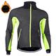 Nuckily Herren Fahrradjacke Radjacke Winter warm halten Windundurchlässig Atmungsaktiv Reflexstreiffen Fahhrad Jacke Windbreaker Windjacke MTB Mountain Rennrad Radfahren in der Stadt Grün Rot Blau