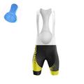 21Grams Herren Radhose kurz mit Trägern Bib Shorts 3D gepolsterte Shorts Fahhrad Gepolsterte Shorts / Gämse Unten MTB Mountain Rennrad Sport Ausrüstung 3D-Pad Radfahren Atmungsaktiv Rasche Trocknung