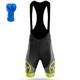 21Grams Herren Radhose kurz mit Trägern Bib Shorts 3D gepolsterte Shorts Fahhrad Gepolsterte Shorts / Gämse Unten MTB Mountain Rennrad Sport Ausrüstung 3D-Pad Radfahren Atmungsaktiv Rasche Trocknung