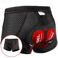 Herren Innenhose Fahrrad Bikershorts Fahrrad Unterwäsche Fahhrad Unterwäsche Shorts Gepolsterte Shorts / Gämse Semi-Form Fit (weniger enganliegende Passform) MTB Mountain Rennrad Sport 3D-Pad