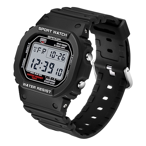 SANDA Stil Digitaluhr Herren Luxusmarke Militäruhr Mode Herren Sportuhr Alarm Stoppuhr Uhr männliche Armbanduhr Image