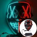 V for Vendetta Clownsmaske Clown Haloween Figuren LED-Maske Erwachsene Herren Damen Lustig Halloween Halloween Karneval Einfache Halloween-Kostüme