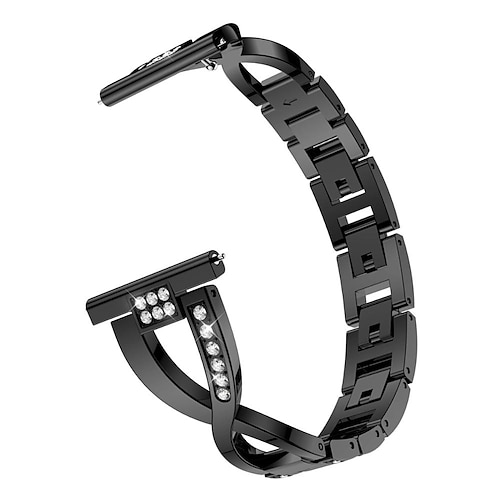 Uhrenarmband für Forerunner 158 255 255S Venu 2S Sq 2 Plus Vivoactive 4S 4 3 Music Vivomove 3S Sport HR Approach S42 S40 S12 Edelstahl Ersatz Gurt Schnellspanner 18 20 22 mm Schmuck Armband Armband Image