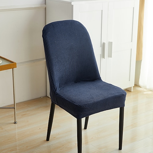 Stuhlbezug weiß grau für Esszimmerstuhl waschbar abnehmbarer Stuhlbezug Stuhlhussen Party Home Hotel Schonbezug Sitzbezug Esszimmerstuhl Image