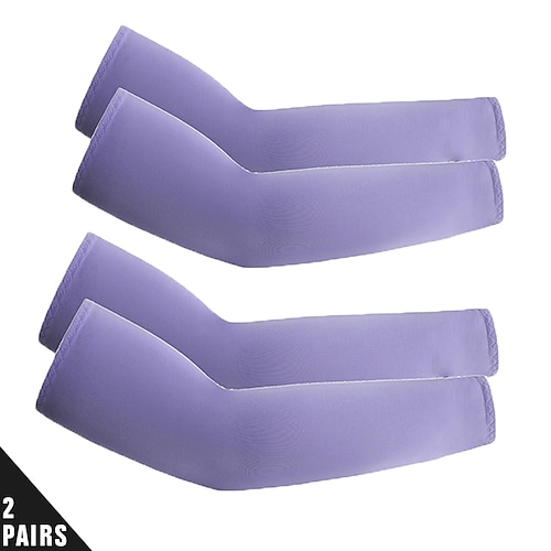 BOODUN Radfahren Ärmel Sonnenschutz Staubdicht Schweißableitend Bequem Fahhrad / Radsport Dunkelgrau Waldgrün Violett für Herren Damen Erwachsene Outdoor-Übung Radfahren / Fahrrad Einfarbig 1 Stück Image