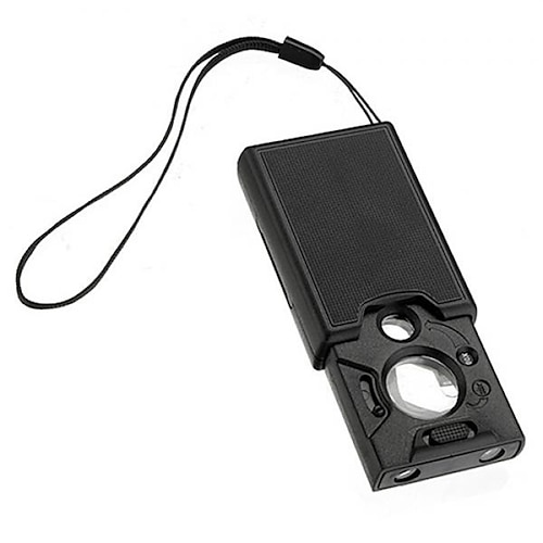faltbare 3-in-1-Lupe mit 30-facher, 45-facher und 60-facher LED-UV-Beleuchtung, Juwelierlupe, Lupe, Schmucklupe Image
