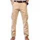 Herren Cargohose Cargohosen Cargohose Hose Hosen Multi Pocket Gerade geschnitten Glatt Komfort tragbar In voller Länge Outdoor Casual Täglich 100% Baumwolle Sport Stilvoll Schwarz Khaki