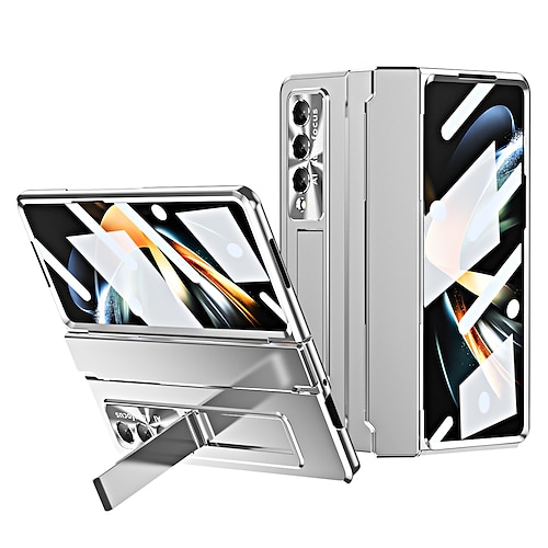 Handy Hülle Handyhüllen Für Samsung Galaxy Z Fold 7 Z Fold 6 Z Fold 5 Z Fold 4 Z Fold 3 Ganzkörperhülle Mit Ständer Flip Vollschutz Einfarbig PC Image