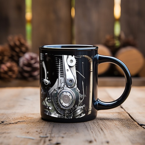 Neuheit-Mechaniker-Motor-Tassen, einzigartige Kaffeetassen, Vatertags-Tasse, Automobil-Kunst, Mechaniker, lustige Kaffeetasse, coole Papa-Geschenke von Tochter, Sohn, Ehefrau zu Weihnachten, Image