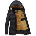 Herren-Fleecejacke Winter-Puffer gefütterte Jacke verdicken militärische taktische Jacken warme Jacken abnehmbare Kapuzen-Windjacke-Mäntel Top-Parka-Fleece-Futter mehrere Taschen lässige Oberbekleidung