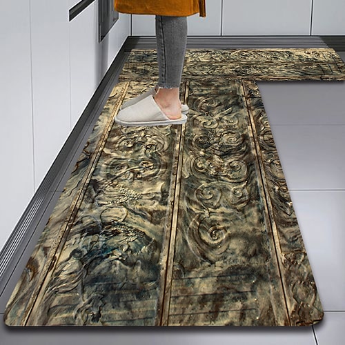 Bodenfliese, Kieselgur, Küchenteppich, super saugfähig, für Küchentür, schnell trocknende Fußmatte, Eingangstürmatte, rutschfester Teppich Image