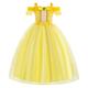 Märchen Prinzessin Prinzessin Aurora Kleid Blumenmädchen Kleid Mädchen Film Cosplay A-Linie Urlaubskleid Weihnachten Gelb Fuchsie Weihnachten Hochzeit kleid hochzeitsgast Kleid