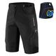 WOSAWE Herren Fahrradunterwäsche Radfahren MTB Shorts Polyester Fahhrad Gepolsterte Shorts / Gämse Mountainbike Shorts Unten Atmungsaktiv Sport Volltonfarbe Schwarz / Rrot / Grün / schwarz / Bule