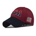 1 stücke hochwertige amerikanische flagge baumwolle baseballmütze für männer stickerei usa snapback hut für männer Trucker-Hut für Damenmode