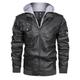 Herren Lederjacke Kunstlederjacke Motorrad Jacke Motorradjacke Outdoor Freizeitskleidung Wasserdicht Windundurchlässig Full Zip Moderner Stil Herbst Winter Feste Farbe Brautkleider schlicht ohne