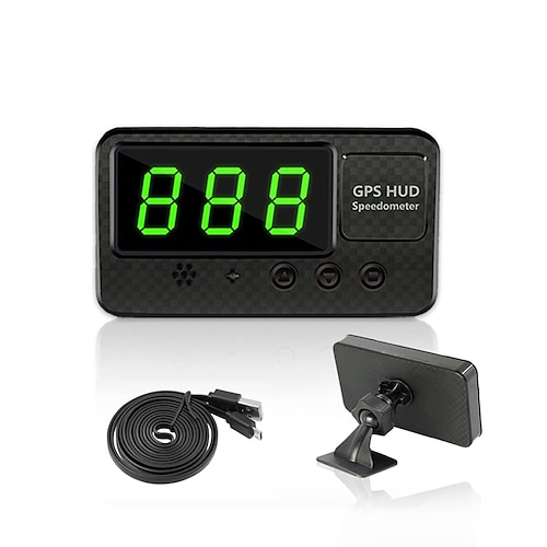c60s universeller digitaler GPS-Tachometer Auto-Hud-Kopfanzeige mph-Geschwindigkeitsalarm Ermüdungsfahralarm 100% für alle PKW, LKW, Motorräder, ATV, Geländefahrzeuge, Pickups, Motorrad, Golfwagen
