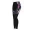 Damen Radhose lang Fahhrad Hosen Leggings MTB Mountain Rennrad Sport Graphic Blumen Pflanzen Hässliche Weihnachten warm 3D-Pad Atmungsaktiv Schnelltrocknend Schwarz Rot Bekleidung Fahrradbekleidung