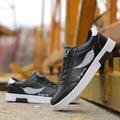 Herren Turnschuhe Sportlicher Look Weiße Schuhe Komfort Schuhe Brautkleider schlicht Täglich PU Atmungsaktiv Schwarz Weiß Blau Sommer Frühling