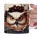 3D-Eulen-Tassen, lustige 3D-Tiere-Tasse, kreative Raumdesign-Mehrzweckbecher, Tierliebhaber-Kaffeetasse, niedliche Tasse Keramik-Kaffeetassen, coole Geburtstags-Weihnachtsgeschenke für Frauen und