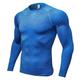 Herren Funktionsshirt Laufshirt Sport Top Langarm T-Shirt Sportlich Elasthan Rasche Trocknung Atmungsaktivität Leicht Fitness Fitnesstraining Laufen Sportbekleidung Sportkleidung Schlangenhaut Wei