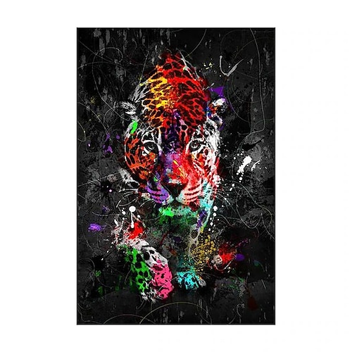 Giraffen-Graffiti-Wandkunst-Leinwandbilder auf der Wandkunstposter und -drucke Tiere moderne Bilder für Kinderzimmerdekoration