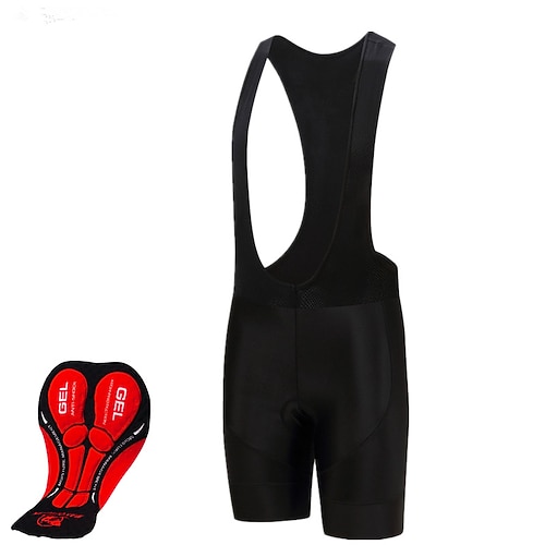 Herren Einfarbig Gemustert Radsport-Radhose: Fahrradträgerhose 3D gepolsterte Shorts Fahhrad Shorts Unterteile Halbformpassend Mountainbike MTB Straßenradsport Sport Schnelltrocknend Bequem Image