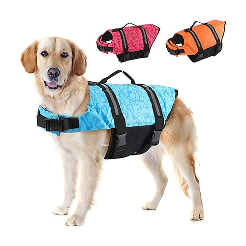 Hund Hundeschwimmweste Reflektierend Verstellbar Sport und Freizeit Sicherheit Strand Pool Hundebekleidung for Husky Golden Retriever Bichon Frise Zwergspitz Klein Image