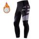 Herren Radhose lang Fahhrad Unten Winter MTB Mountain Rennrad Sport warm halten 3D-Pad Radfahren Atmungsaktiv Schwarz Grün Vlies Elasthan Bekleidung Fahrradbekleidung